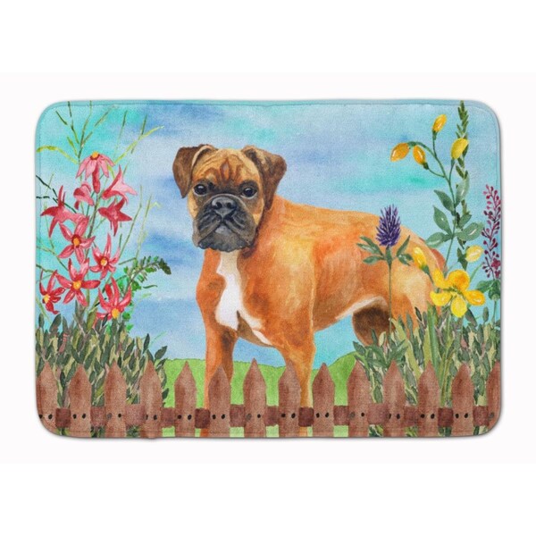 Carolines Treasures German Boxer Spring Machine Washable Memory Foam Mat CK1202RUG - main